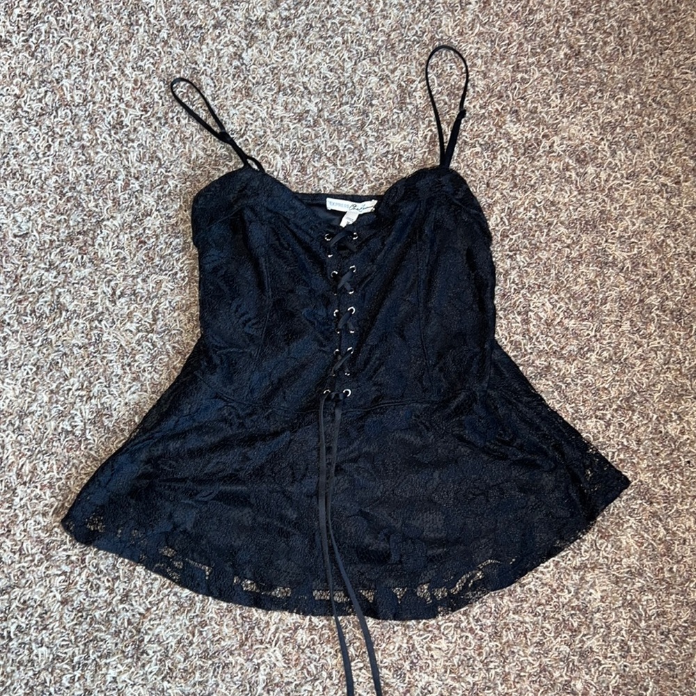 Express lace up tank top